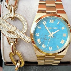 Michael Kors natural Turquoise dial🌺